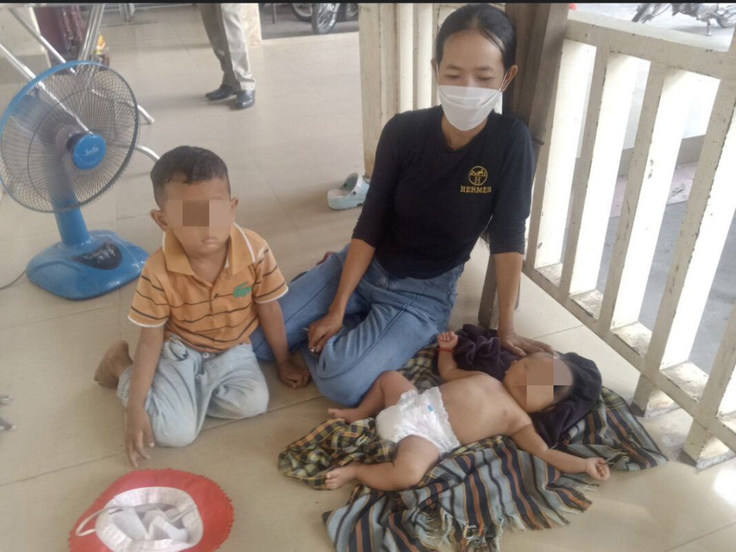 ស្ត្រីម្នាក់បីកូនតូច២នាក់តាមរកប្តីរត់តាមស្រីនៅភ្នំពេញ